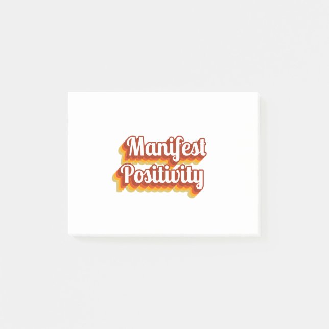Notas Post-it® Manifiesta Positividad (Anverso)