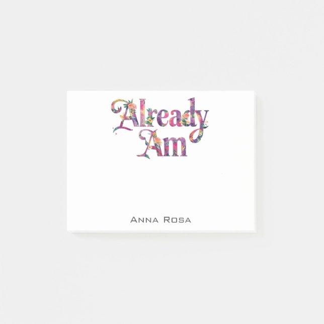 Notas Post-it® *~* Manifiesto AP85 Gratitud Floral 6 YA AM (Anverso)