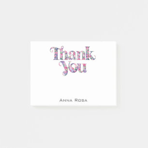 Notas Post-it® *~* Manifiesto de Gratitud Floral AP85 Gracias