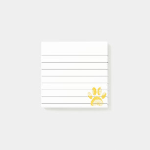 Notas Post-it® Mano de impresión 3x3 de la hoja de perro de giras