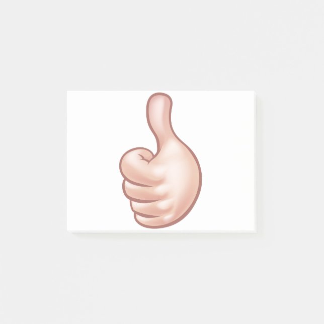 Notas Post-it® Mano Personalizado hacia arriba (Anverso)