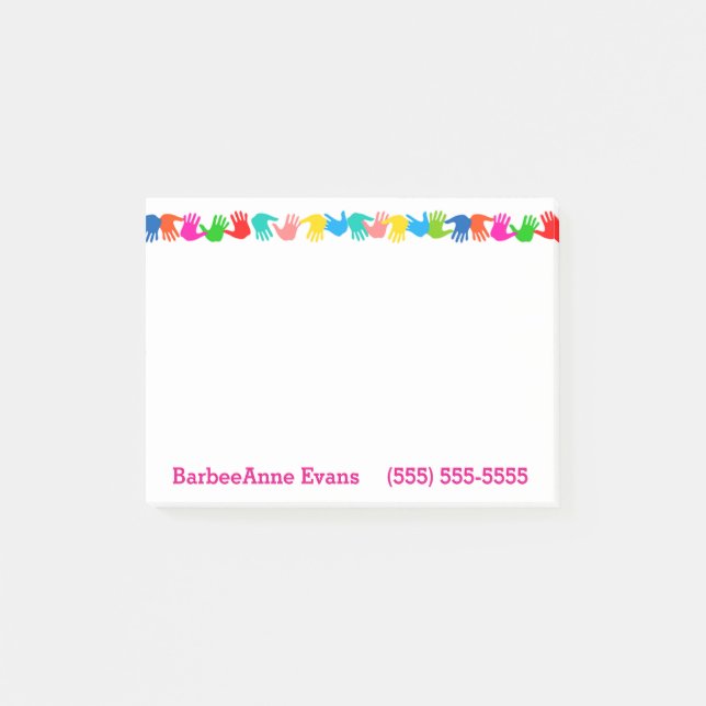 Notas Post-it® Manos del jazz (Anverso)