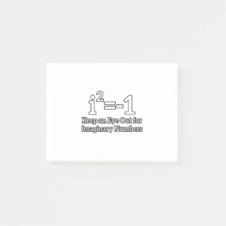 Notas Post-it® Mantén la vista fuera de los números imaginarios d