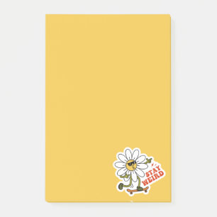 Notas Post-it® Mantén Raro Patinaje Daisy