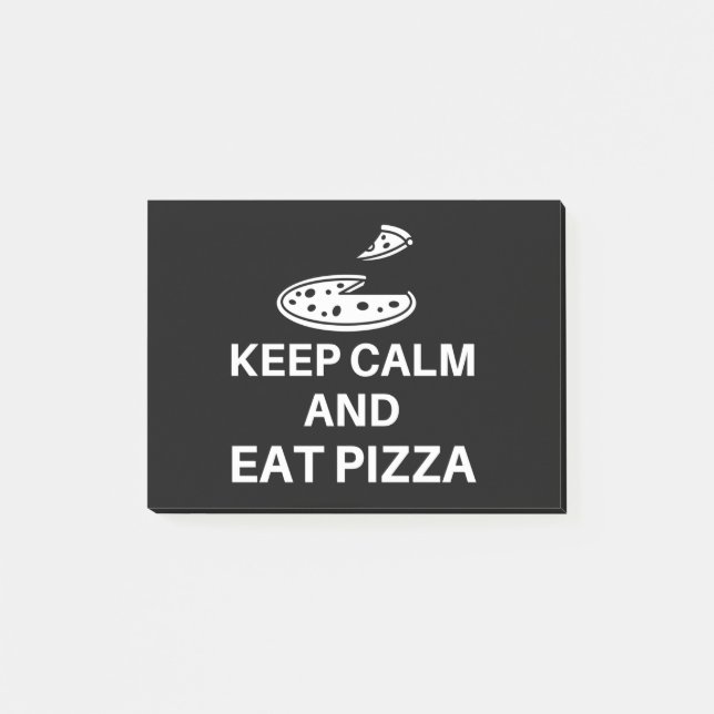 Notas Post-it® Mantener La Calle Y Comer Pizza (Anverso)