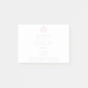 Notas Post-it® mantener la calma y ir de compras