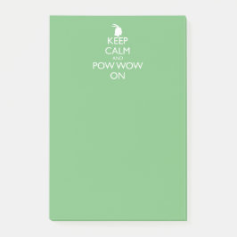 NOTAS POST-IT® MANTENER LA CALMA Y POW WOW