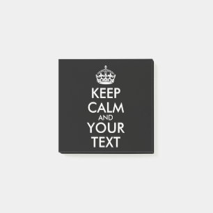 Notas Post-it® Mantenga la calma y continúe - cree el suyo propi