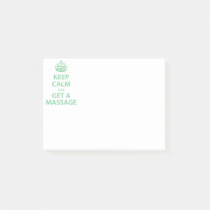 Notas Post-it® Mantenga la calma y obtenga un masaje