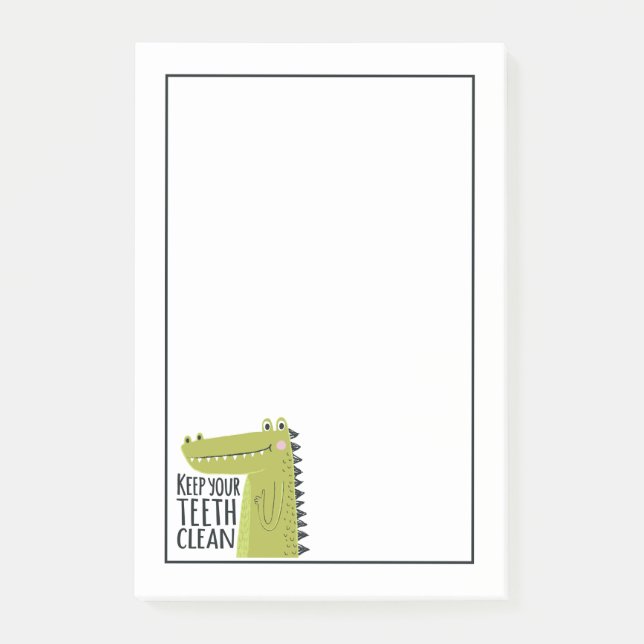 Notas Post-it® Mantenga sus dientes limpios (Anverso)