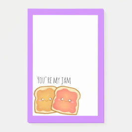 Notas Post-it® Mantequilla De cacahuete Y Tostada De Jelly De Fre