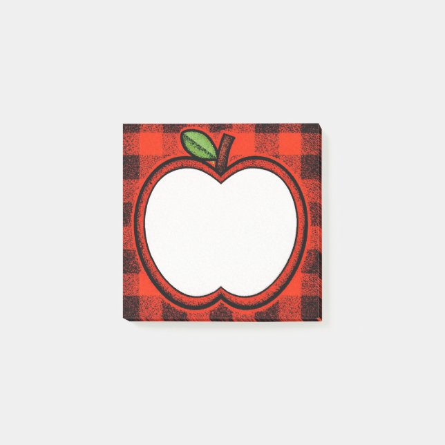 Notas Post-it® Manzana (Anverso)