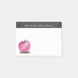 Notas Post-it® Manzana acuarela personalizado desde el escritorio