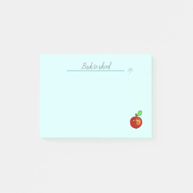 Notas Post-it® Manzana roja (Anverso)