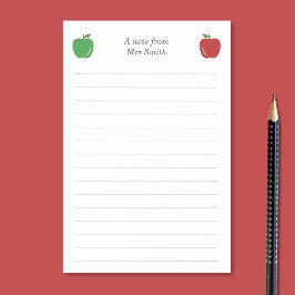 Notas Post-it® Manzana y líneas del profesor