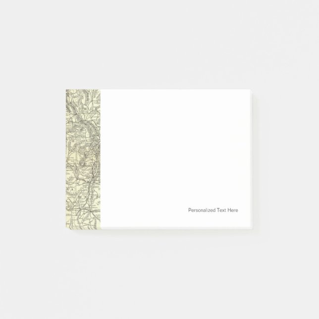 Notas Post-it® Map Ohio y Mississippi Railway (Anverso)