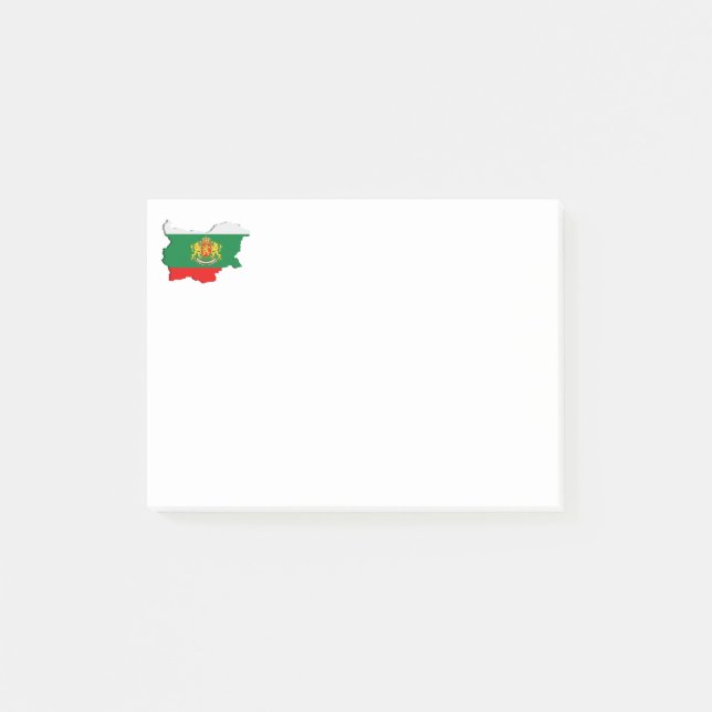 Notas Post-it® Mapa de Bulgaria (Anverso)