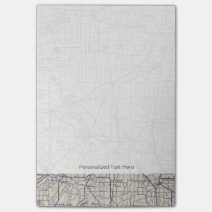 Notas Post-it® Mapa de camino de la bicicleta de Wisconsin 4