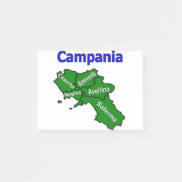 Notas Post-it® Mapa de Campania con Provincias
