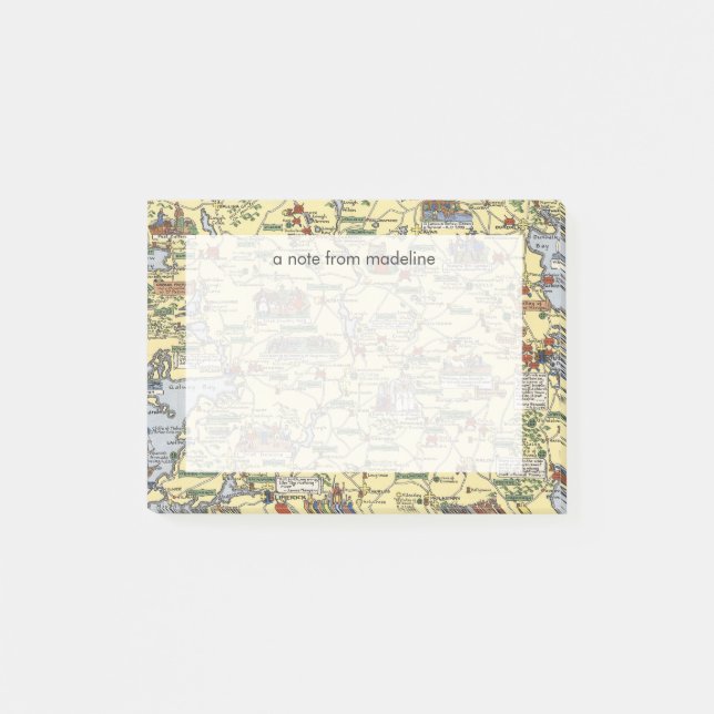 Notas Post-it® Mapa de Irlanda histórica (Anverso)