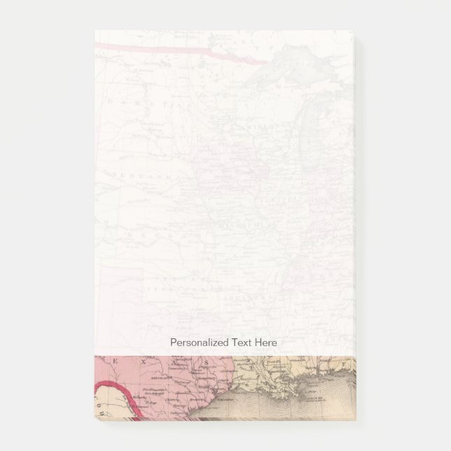 Notas Post-it® Mapa de los Estados Unidos 5 (Anverso)