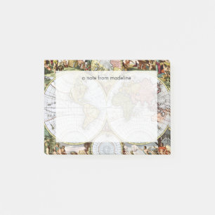 Notas Post-it® Mapa del mundo