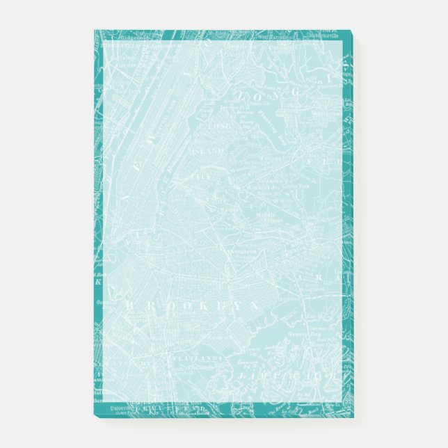 Notas Post-it® Mapa gráfico de Nueva York (Anverso)