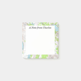 Notas Post-it® Mapa topográfico personalizado