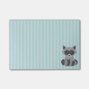 Notas Post-it® Mapache del bebé