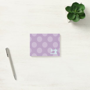 Notas Post-it® Máquina de coser, aguja, puntas de polka