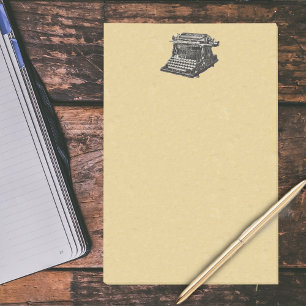 Notas Post-it® Máquina de escribir pasada de moda negra antigua