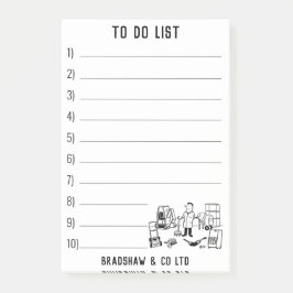 Notas Post-it® Máquina herramienta y negocio de alquiler de plant