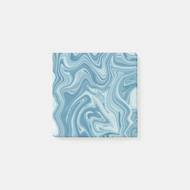 Notas Post-it® Marble azul (Anverso)