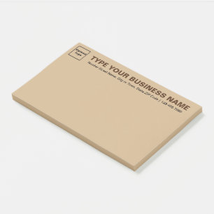 Notas Post-it® Marca comercial sobre el título de Light Brown Lar