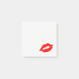 Notas Post-it® Marca de lápiz labial