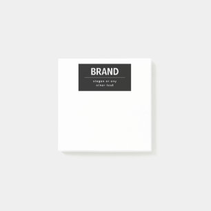 Notas Post-it® Marca o nombre comercial moderno negrita Blanco