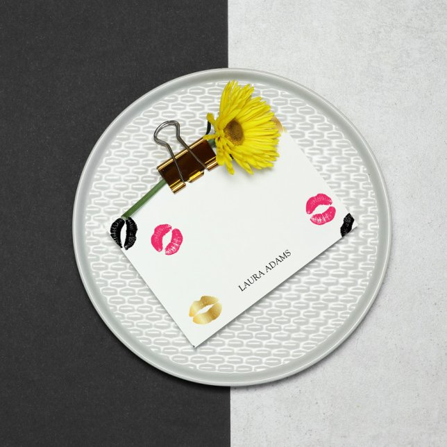 Notas Post-it® Marcas de lápiz labial | Nombre personalizado (Subido por el creador)
