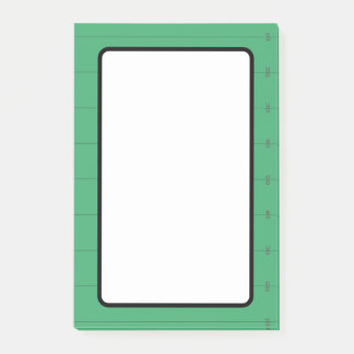 Notas Post-it® Marco de campo de fútbol