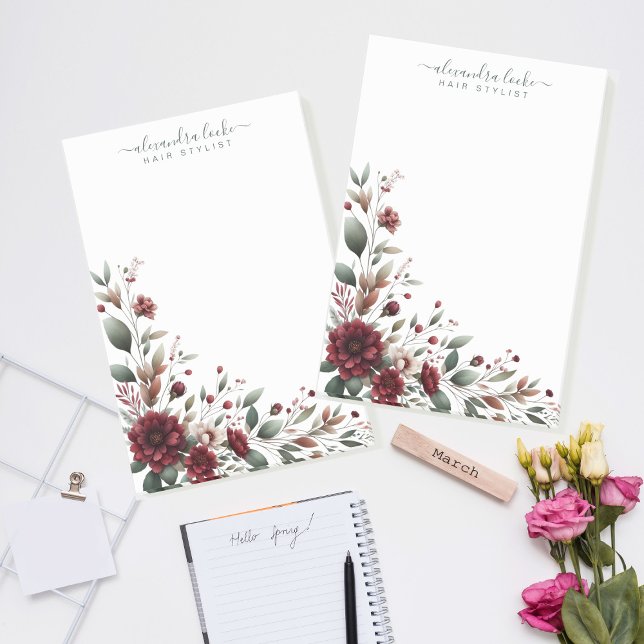 Notas Post-it® Marco elegante para Bouquet de Flor Roja (Subido por el creador)