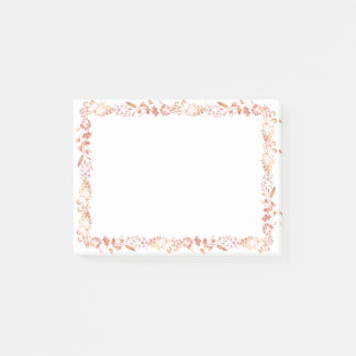 Notas Post-it® Marco floral