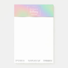 Notas Post-it® Marco Metalizado del efecto arcoiris holográfico m