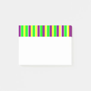 Notas Post-it® Mardi Gras Stripes