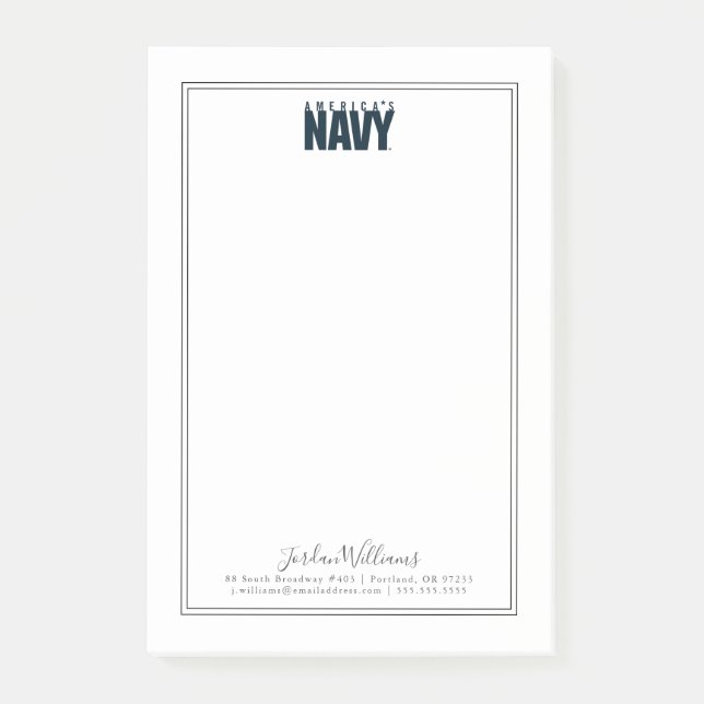 Notas Post-it® Marina de Estados Unidos | Armada estadounidense (Anverso)