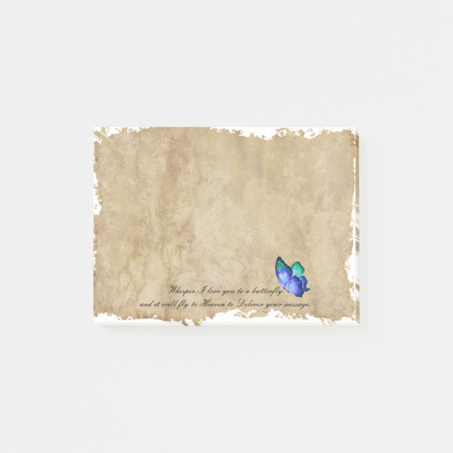 Notas Post-it® Mariposa (Anverso)