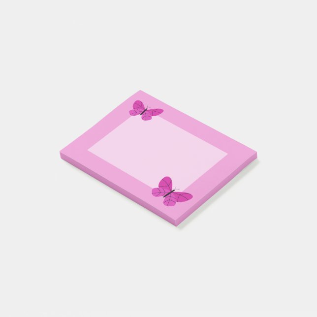Notas Post-it® Mariposa (En perspectiva)