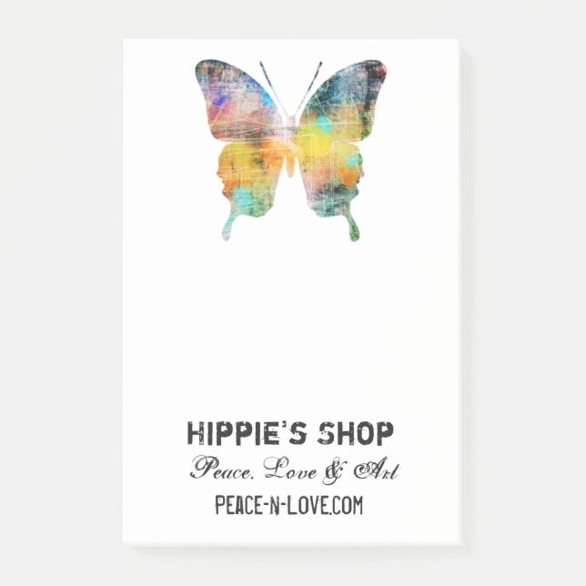 Notas Post-it® Mariposa apenada (Anverso)