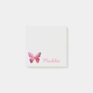 Notas Post-it® Mariposa capilar rosa
