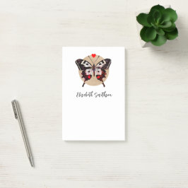 Notas Post-it® Mariposa de Grunge Cute Vintage Y Corazones Añadir