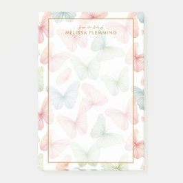 Notas Post-it® Mariposa de Pastel Personalizada