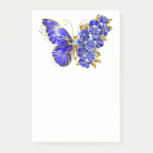Notas Post-it® Mariposa Flor Zafiro